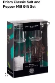 Cole & Mason Stainless Steel/Acrylic Salt and Pepper Mills