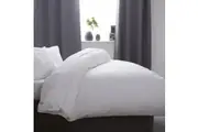 Belledorm Cotton Sateen 1000 Thread Count Duvet Cover (White) (Kingsize)