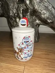 Rudolph Red Nosed Bumble Christmas Bathroom Canister Accessory