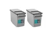 2x Paws & Claws 44X30.5cm Pet Dry Food Storer 20L Bin Storage Container w Lid