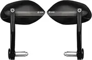 FENRIR Motorcycle Handlebar Bar End Mirror CNC Aluminum Black Cafe Racer Anti-vibration Anti-glare Large field of view universal 7/8" 22MM For Sport Naked Street Bike Cruiser Scooter