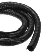10ft 1 1/2 Inch Black Wire Loom Split Tubing Cord Protectors Flexible Conduit