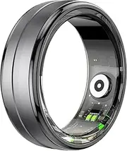 Smart Ring Health Rings with Heart Rate Monitor Calorie Counter Long Battery Life Casual Smart Rings for Men Women Compatible with iOS Android Phones Gold Ring