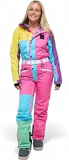 [OOSC] So Fetch Womens Ski Suit| Stylish Retro | Waterproof, Breathable & Insulated Synthetic | Recycled Polyester