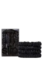 Slip Pure Silk Skinny Scrunchies - Black One Size