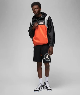 New Men's Nike Jordan Flight MVP Hooded Pullover Jacket Size LARGE DV7600-010