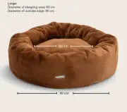 Snooza Cuddler Luxe Fur Bed : Nutmeg - Large