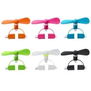 3 In 1 Portable Cell Phone USB Mini Fan For iPhone Android TypeC Mobile Model