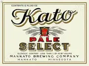 Kato Pale Select Beer Label 9" x 12" Metal Sign