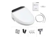 OZNALA Electric Toilet Seat Bidet Cover Massage Mode Smart Washlet Heated Water Clean