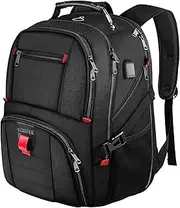 Anti Theft Laptop Backpack with USB Charging, Water Resistant Durable College School Daypack for Teens Boys Girls Men Women, Fits 15.6-Inch Macbook Laptop, Dark Gray