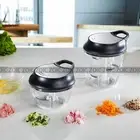 Pull String Chopper Vegetable Fruit Slicer Onion Garlic Chili Meat Cutter Dicer
