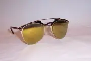 NEW CHRISTIAN DIOR REFLECTED/S YC2-K1 GOLD/GOLD MIRROR SUNGLASSES AUTHENTIC