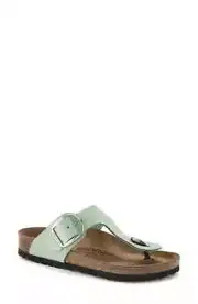 NIB Birkenstock Gizeh Big Buckle Sandal MATCHA Size 8-8.5US / 39EU