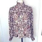 NWT! House of Harlow 1960 Floral Print Chiffon Blouse Size Medium.