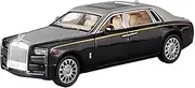 Die-cast 1/24 for Rolls-Royce Phantom Diecast Alloy Car Model Miniature Simulation Vehicle Model Decorative Collection Miniature Vehicle(Silver)