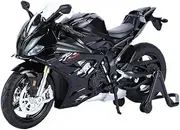 for RRS1000 1:12 Alloy Diecast Motorcycle Model Collect Hobbies Simulation Racing Model Super Sport Miniature Collection Gifts Motorcycle Engine Toy Replica Model(Black)