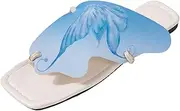 [JEUROT] Flat Sandals for Women Clip Toe Flip Flops Fashion Summer Slip On Thong Sandals Butterfly Soft Leather Beach Slippers