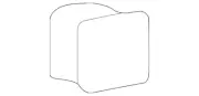 Genuine GM Ebony Accessory Switch Opening Cover 15734687