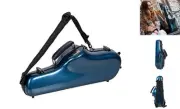 Pro-Grade Alto Saxophone Case | Sapphire Blue, TSA Lock, Stylish & Elite