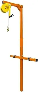 Manual winch Self-Locking Folding Crane Manual Winch Assembly Tool Installation Stainless SteelLifting Tool Cable Puller
