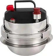 Xgxoz 1.2L Small Pressure Cooker Portable Pressure Cooker for All Cooktops Gas Induction Cooker Cooking Pot Rice Cooker for Family Travel Household Hotel 1-2 People