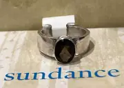 NWT Sundance Catalog Brown Quartz Silver “Simply Smoky Ring” size 6 $78