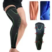 Long Knee Brace Support Compression Sleeve Patella Stabilizer Sports Gym Joint