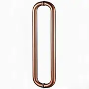 Stainless Steel Door Pull Handles,Modern O Shape Office Dorm Push Pull Handle Set Fit for Glass Door Wooden Door Barn Outdoor Door Pull Handle Stainless
