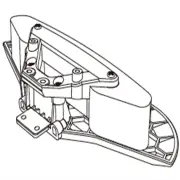 MJX 14303 1/14 RC Car Original Parts Front Bumper Assembly 14110L3 Rear Bumper Assembly