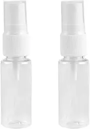 2Pcs Spray Bottles, 20ML Empty Refillable Atomiser, Clear Travel Fine Mist Spray Bottles, Press Bottles for DIY Foundation, Gel, Essence, Lotion, Moisturiser
