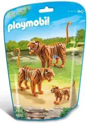 PLAYMOBIL City Life Zoo Animals Tiger Family Pack 3 Tigers # 6645 NEW Sealed Bag