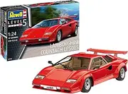 Revell Lamborghini Countach LP500S Model Building Kit I Scale 1:24 I 125 Pieces I Craft Set from 12 Years I Detailed Model I Sports Car I Authentic Reproduction
