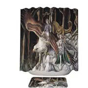 Cool Mythological Griffin Creature Warriors Shower Curtain