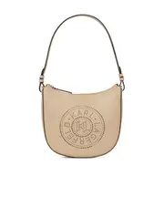 Circle Moon logo shoulder bag One size Nude