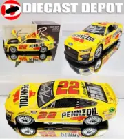 AUTOGRAPHED JOEY LOGANO 2022 PENNZOIL 1/24 ACTION