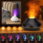 Essential Oil Diffuser Ultrasonic Aroma Cool Mist Humidifier Cute Volcano Flame
