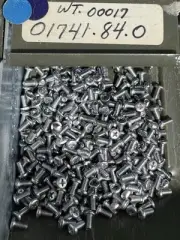 10x Rollei Camera Chrome Plated Trim Screw 1.6mm X 4mm Philips NOS 01741.84.0