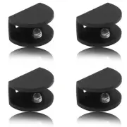 8 Pack Glass Shelf Bracket Adjustable Clamp Brackets Bathroom Clip Support