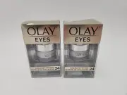 Olay Eyes Collagen Peptide 24 Eye Cream 0.5 Fl Oz, Lot Of 2