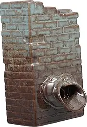 TINEASUR Fountain Flowing Water Clay Pot Aesthetic Decor Decorative Jar Unique Garden Decor Fish Tank Accessories Decoration Waterfall Water Fountain Indoor Mini Water Fountain Ceramics
