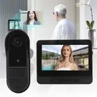 Wireless Video Doorbell Intercom System 1080P Video Doorbell Camera 4.3in Colo