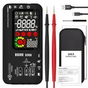 BSIDE S30X Infrared Temperature Multimeter DC/AC Voltage Resistance Capacitance Frequency Tester with Dual Power Option