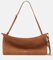 [Alaia] Alaïa Le Click East West Medium leather shoulder bag One Size brown