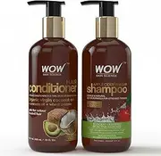 Wow Apple Cider Vinegar Shampoo + Wow Hair Conditioner Set (10fl.oz Each) - No Sulphates Or Parabens (1 Pack Combo)