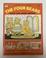 VTG Whitman The Four Bears A Paper Doll Playbook Mama Papa Sister Brother