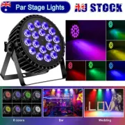 200W RGBW 18LED Par Light CAN DMX Stage Light Rainbow Effect Party DJ Bar Disco