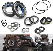 Outer Axle Knuckle Tube Dust Seal & Inner Tube Seal & Needle Bearing & Snap Ring & Thrust Washer Seals Kit