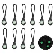 Easy Identification with 10PCS Glow in The Dark Backpack Zip Puller Heads
