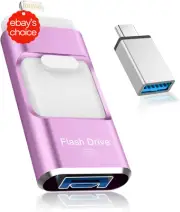 4 in 1 USB Flash Drive 512GB High Speed Transfer Memory Stick for iPhone iPad PC